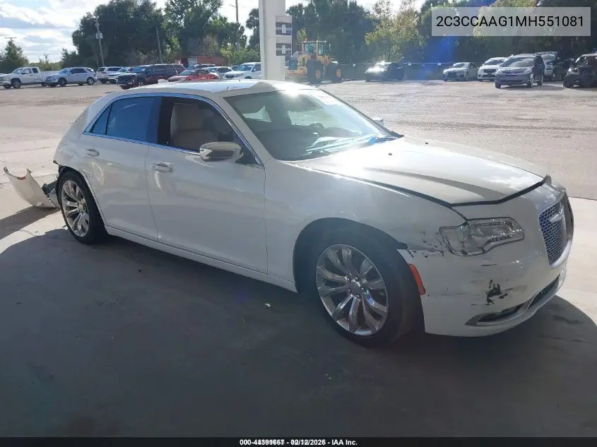 2C3CCAAG1MH551081 2021 Chrysler 300 Touring L