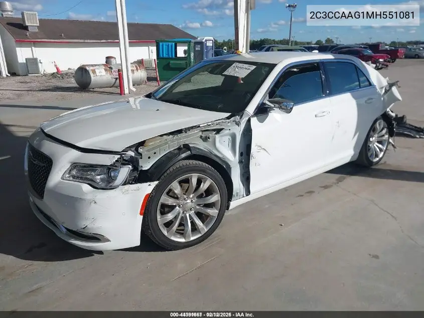 2C3CCAAG1MH551081 2021 Chrysler 300 Touring L