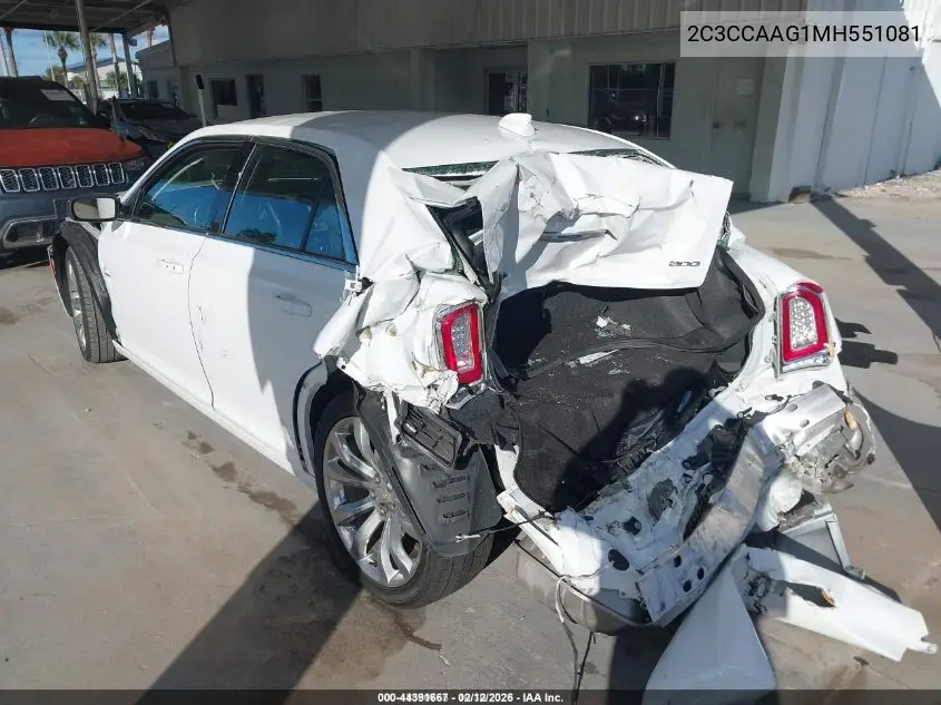 2C3CCAAG1MH551081 2021 Chrysler 300 Touring L