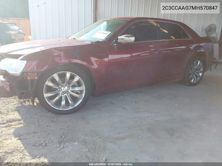 2021 Chrysler 300 Touring VIN: 2C3CCAAG7MH570847 Lot: 45539890