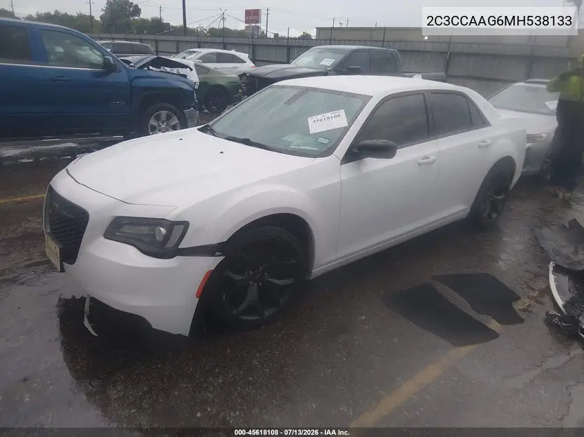 2021 Chrysler 300 Touring VIN: 2C3CCAAG6MH538133 Lot: 45618108