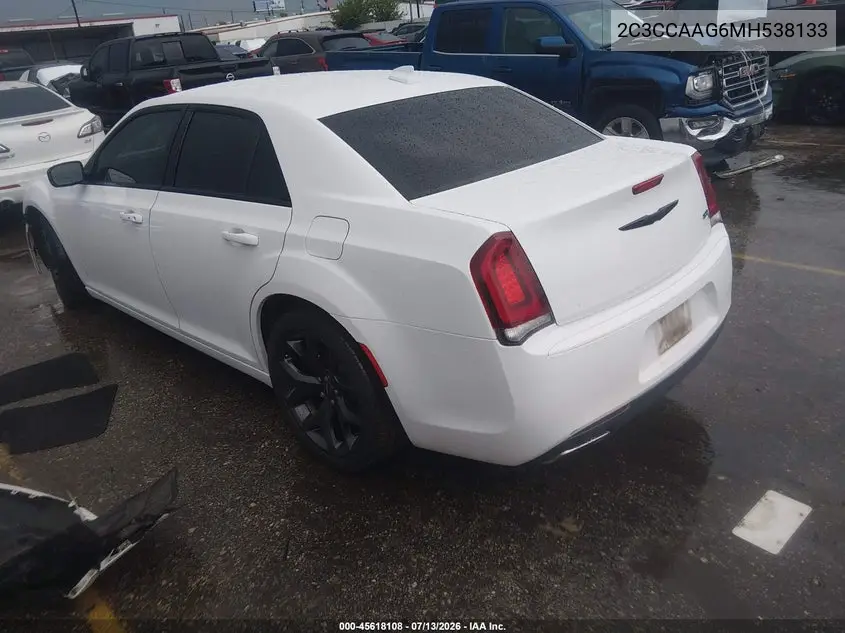 2021 Chrysler 300 Touring VIN: 2C3CCAAG6MH538133 Lot: 45618108