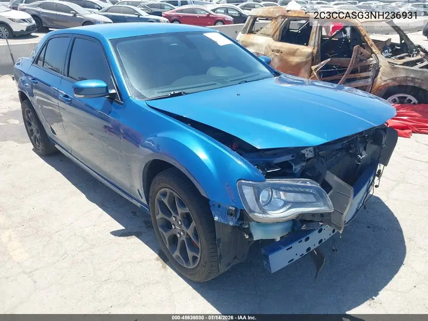 2022 Chrysler 300 Touring L Awd VIN: 2C3CCASG3NH236931 Lot: 45636530
