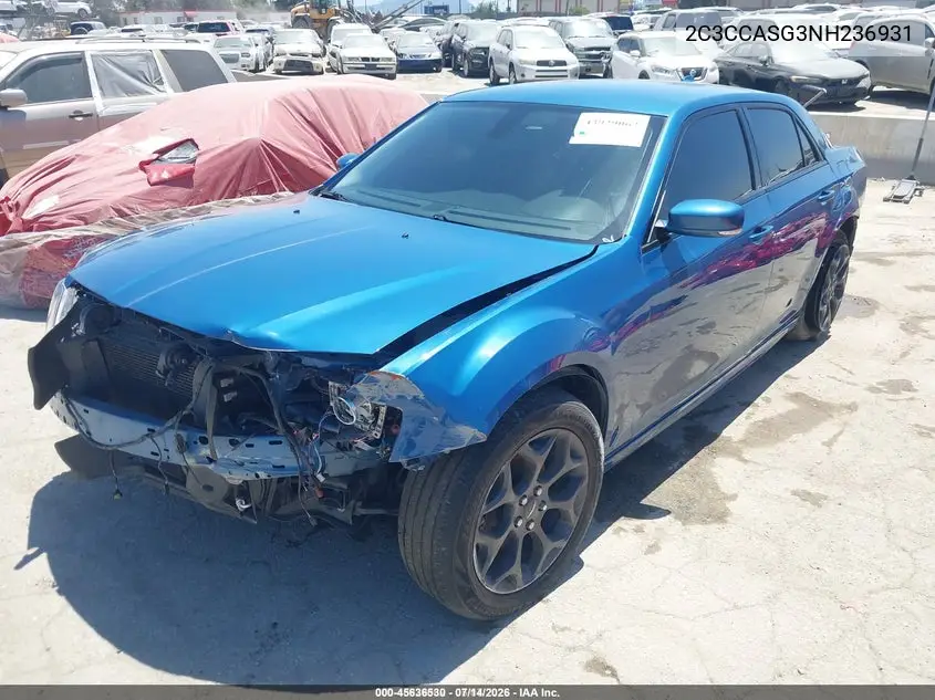 2022 Chrysler 300 Touring L Awd VIN: 2C3CCASG3NH236931 Lot: 45636530