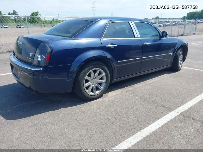 2005 Chrysler 300C VIN: 2C3JA63H35H587758 Lot: 45104292
