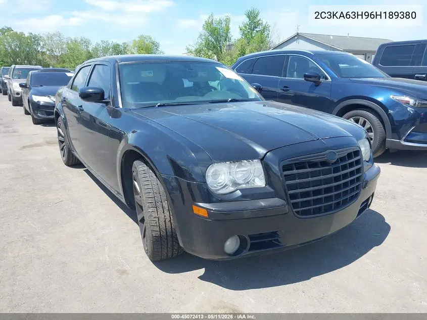2006 Chrysler 300C VIN: 2C3KA63H96H189380 Lot: 45072413