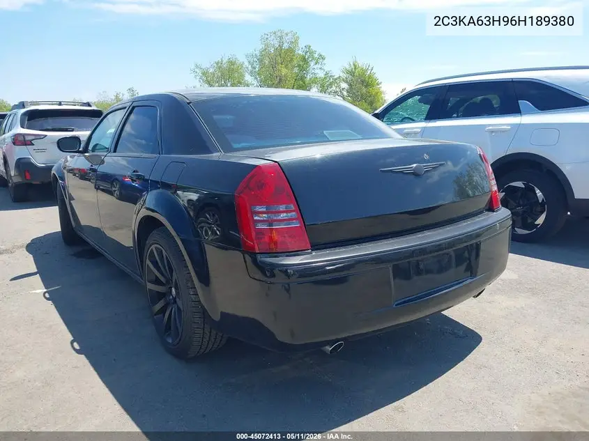2006 Chrysler 300C VIN: 2C3KA63H96H189380 Lot: 45072413