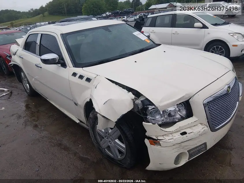 2006 Chrysler 300C VIN: 2C3KK63H26H375498 Lot: 45192832