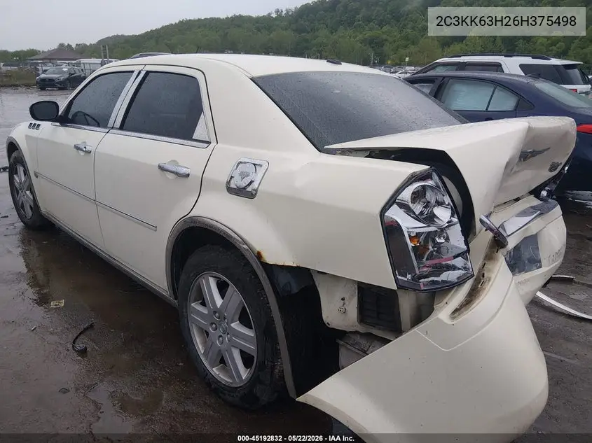 2006 Chrysler 300C VIN: 2C3KK63H26H375498 Lot: 45192832