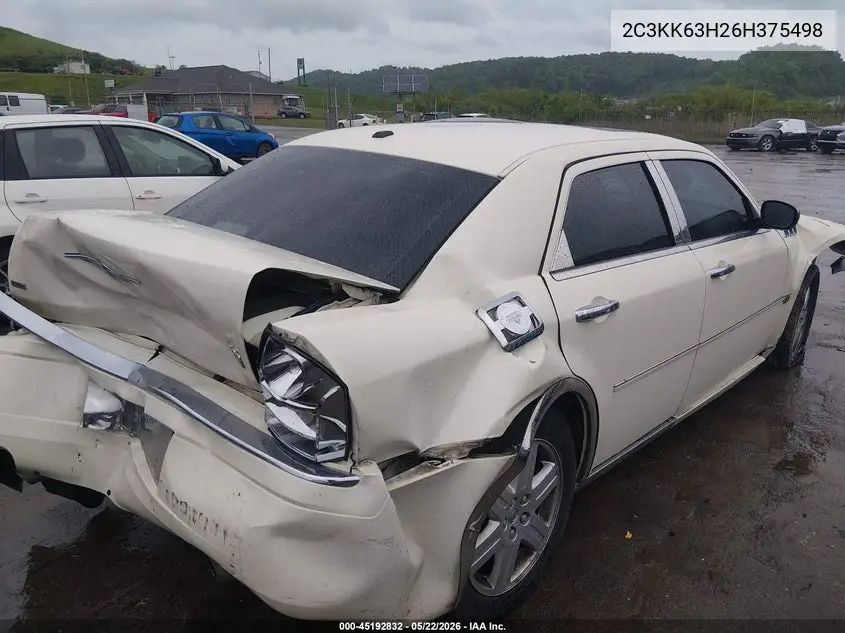 2006 Chrysler 300C VIN: 2C3KK63H26H375498 Lot: 45192832