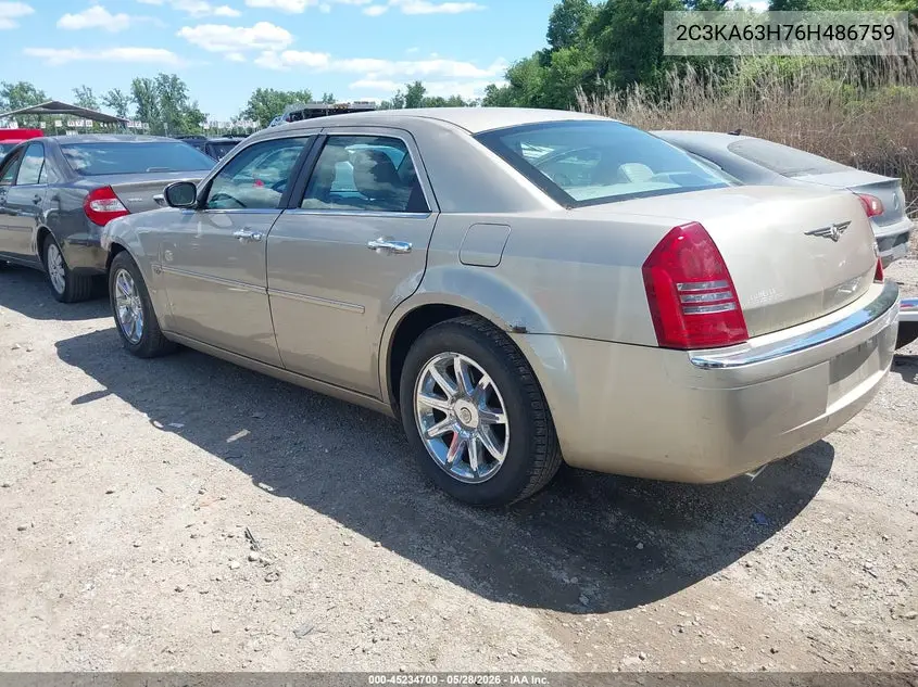 2006 Chrysler 300C VIN: 2C3KA63H76H486759 Lot: 45234700