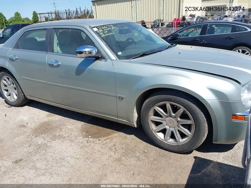 2006 Chrysler 300C VIN: 2C3KA63H36H343274 Lot: 45270463