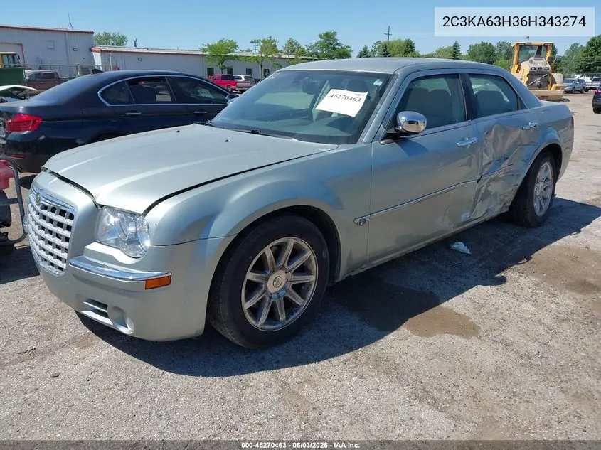 2006 Chrysler 300C VIN: 2C3KA63H36H343274 Lot: 45270463