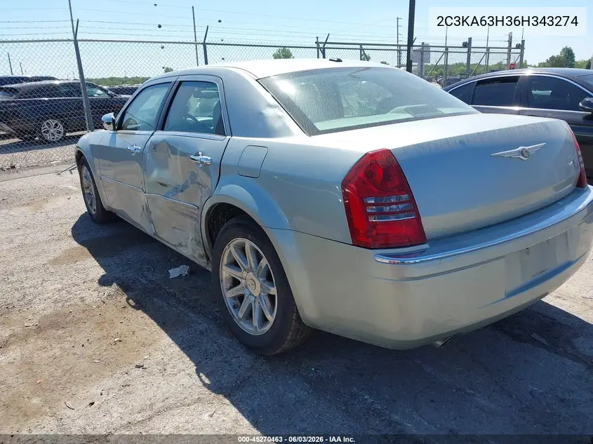 2006 Chrysler 300C VIN: 2C3KA63H36H343274 Lot: 45270463