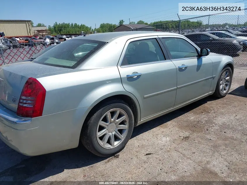 2006 Chrysler 300C VIN: 2C3KA63H36H343274 Lot: 45270463