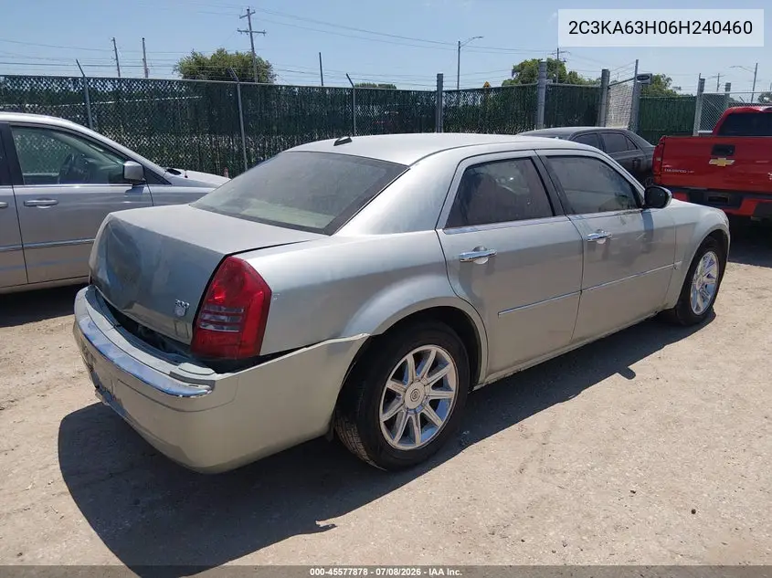 2006 Chrysler 300C VIN: 2C3KA63H06H240460 Lot: 45577878