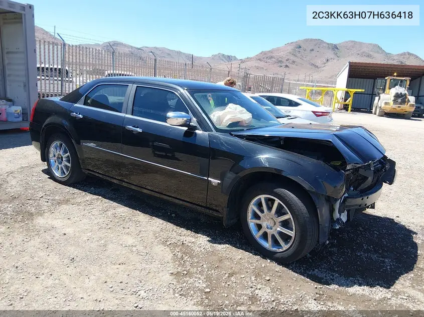 2007 Chrysler 300C VIN: 2C3KK63H07H636418 Lot: 45160052