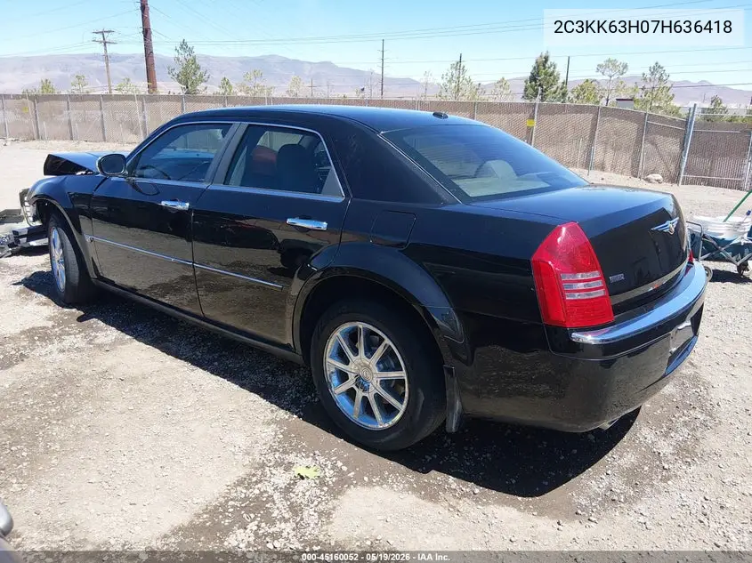 2007 Chrysler 300C VIN: 2C3KK63H07H636418 Lot: 45160052