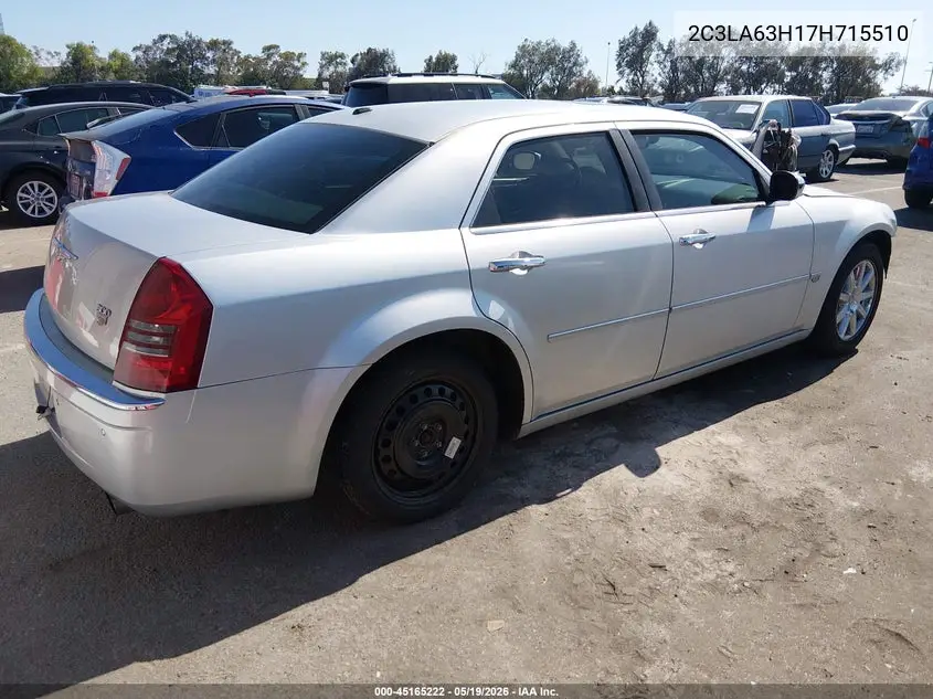 2007 Chrysler 300C VIN: 2C3LA63H17H715510 Lot: 45165222