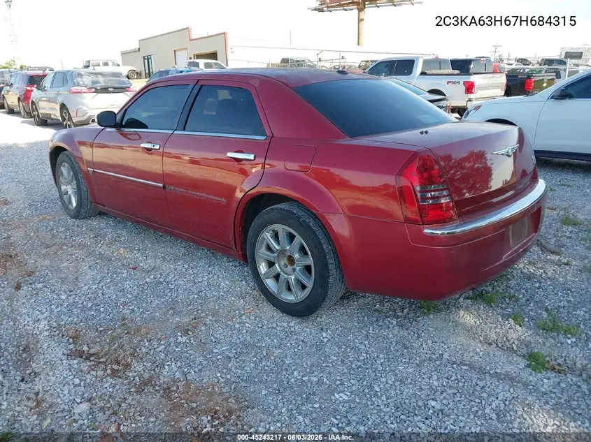 2007 Chrysler 300C VIN: 2C3KA63H67H684315 Lot: 45243217