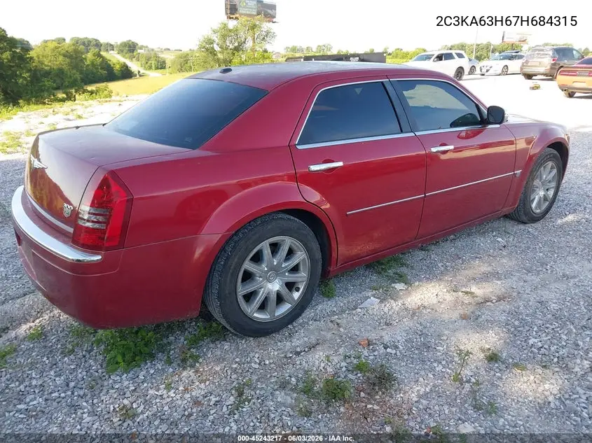 2007 Chrysler 300C VIN: 2C3KA63H67H684315 Lot: 45243217