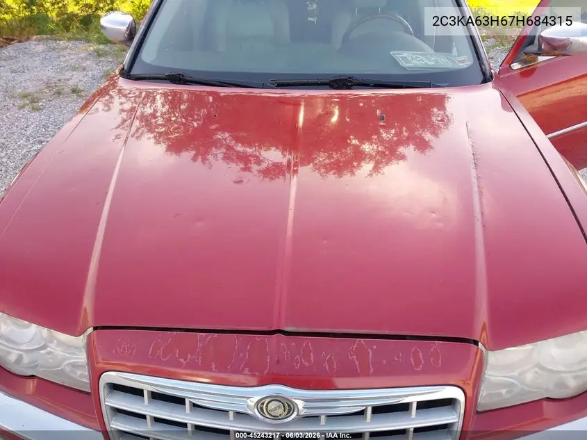 2007 Chrysler 300C VIN: 2C3KA63H67H684315 Lot: 45243217