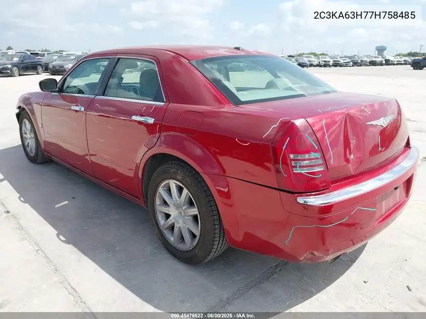 2007 Chrysler 300C VIN: 2C3KA63H77H758485 Lot: 45476522