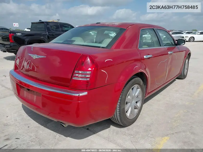2007 Chrysler 300C VIN: 2C3KA63H77H758485 Lot: 45476522