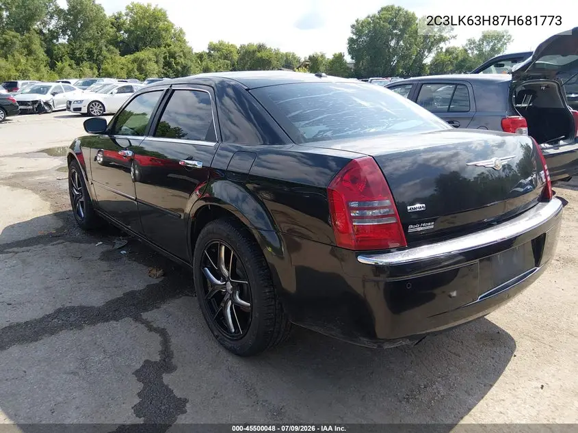 2007 Chrysler 300C VIN: 2C3LK63H87H681773 Lot: 45500048