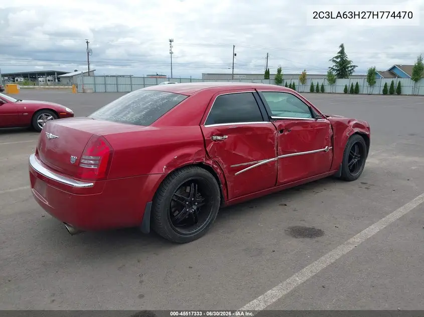 2007 Chrysler 300C VIN: 2C3LA63H27H774470 Lot: 45517333