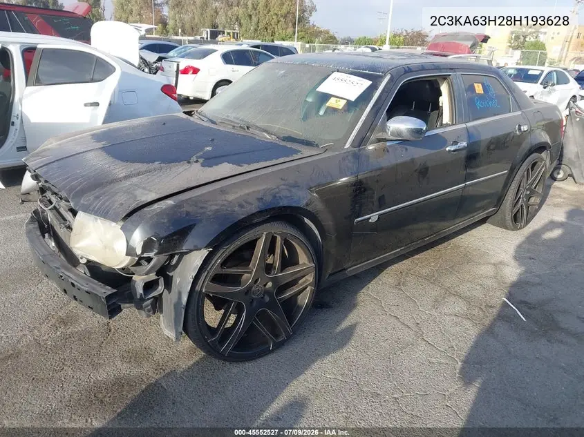 2008 Chrysler 300C Hemi VIN: 2C3KA63H28H193628 Lot: 45552527