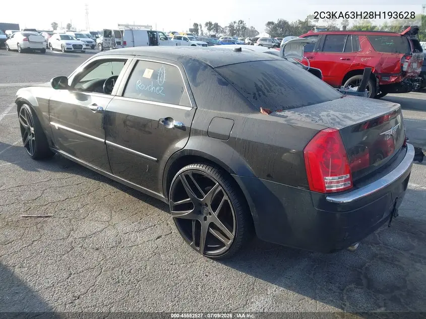 2008 Chrysler 300C Hemi VIN: 2C3KA63H28H193628 Lot: 45552527