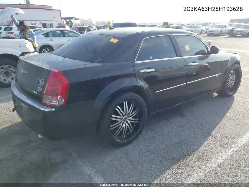 2008 Chrysler 300C Hemi VIN: 2C3KA63H28H193628 Lot: 45552527