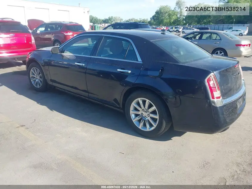 2011 Chrysler 300C VIN: 2C3CA6CT3BH538214 Lot: 45097430