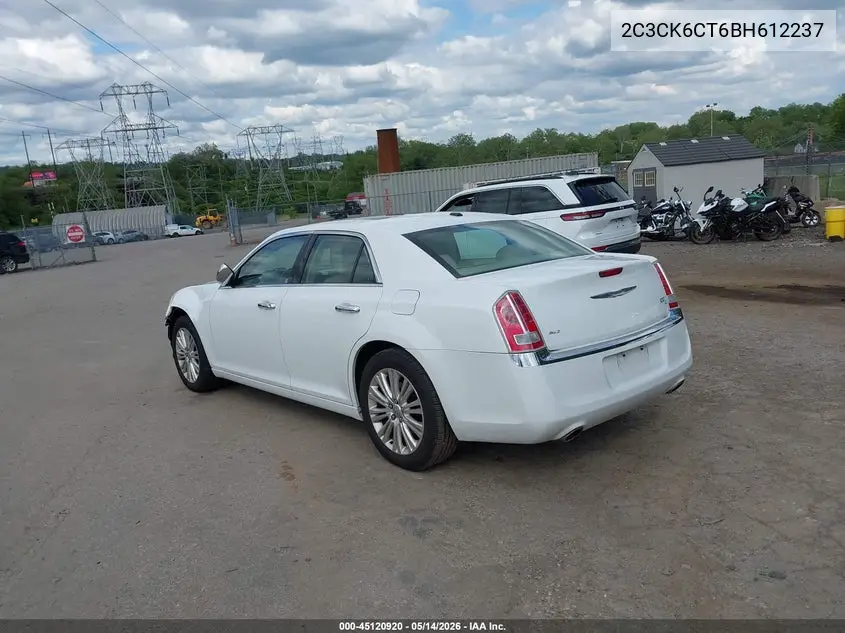 2011 Chrysler 300C Awd VIN: 2C3CK6CT6BH612237 Lot: 45120920