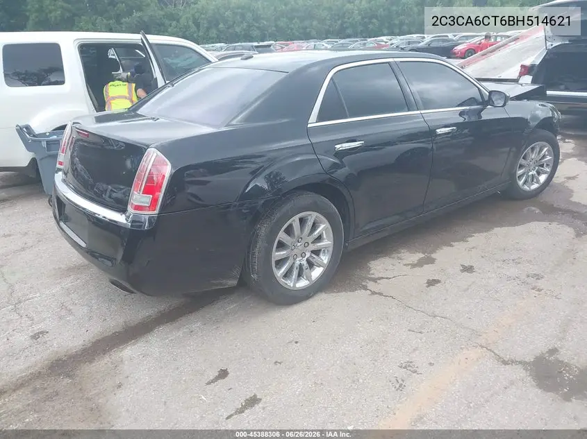 2011 Chrysler 300C VIN: 2C3CA6CT6BH514621 Lot: 45388306