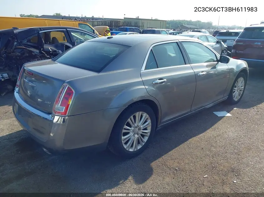 2011 Chrysler 300C Awd VIN: 2C3CK6CT3BH611983 Lot: 45509809