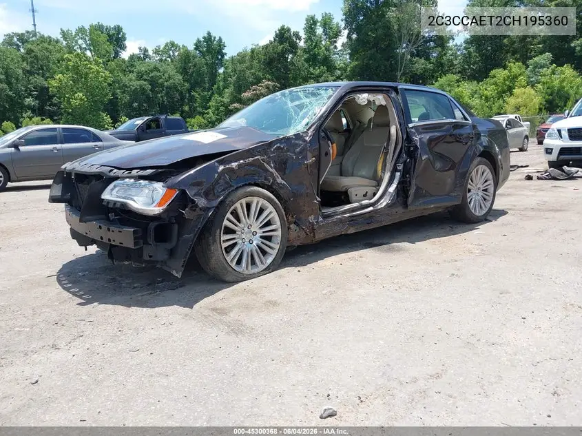 2012 Chrysler 300C VIN: 2C3CCAET2CH195360 Lot: 45300368