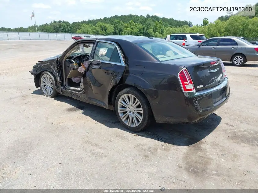 2012 Chrysler 300C VIN: 2C3CCAET2CH195360 Lot: 45300368