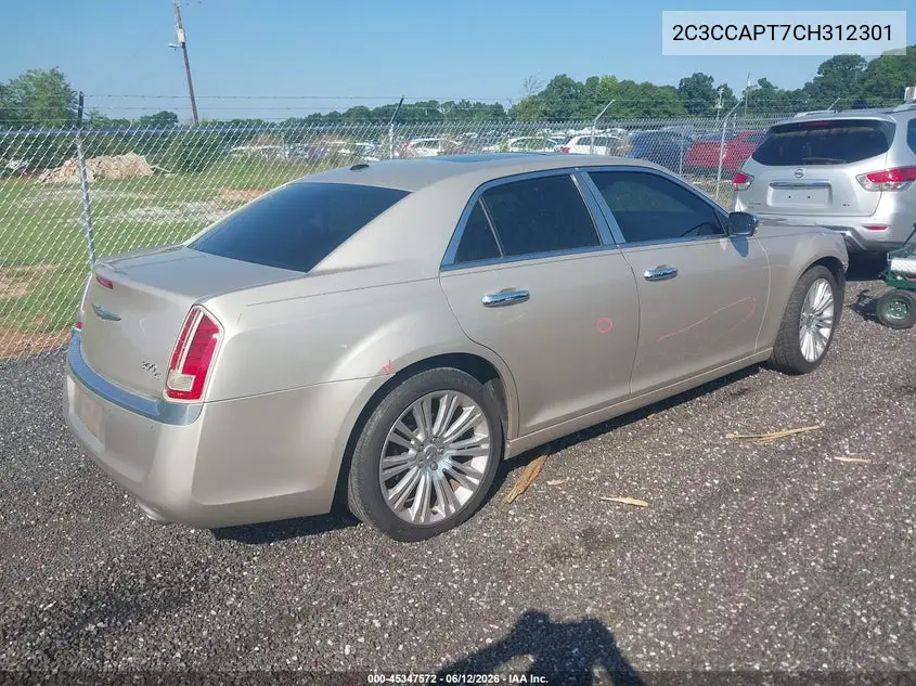 2012 Chrysler 300C Luxury Series VIN: 2C3CCAPT7CH312301 Lot: 45347572