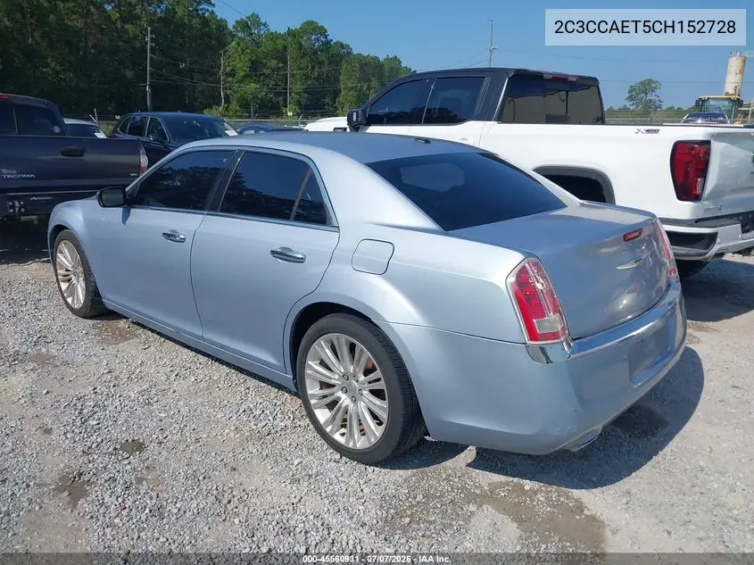 2012 Chrysler 300C VIN: 2C3CCAET5CH152728 Lot: 45560931