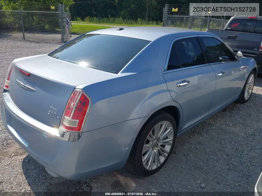 2012 Chrysler 300C VIN: 2C3CCAET5CH152728 Lot: 45560931