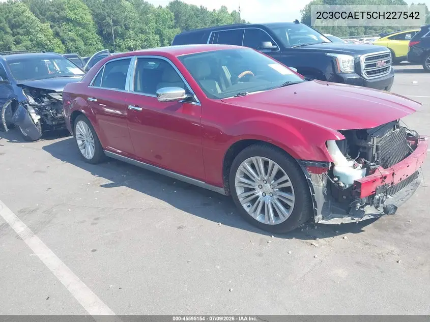 2012 Chrysler 300C VIN: 2C3CCAET5CH227542 Lot: 45595154