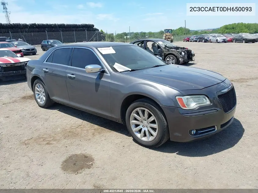2013 Chrysler 300C VIN: 2C3CCAET0DH650093 Lot: 45312545
