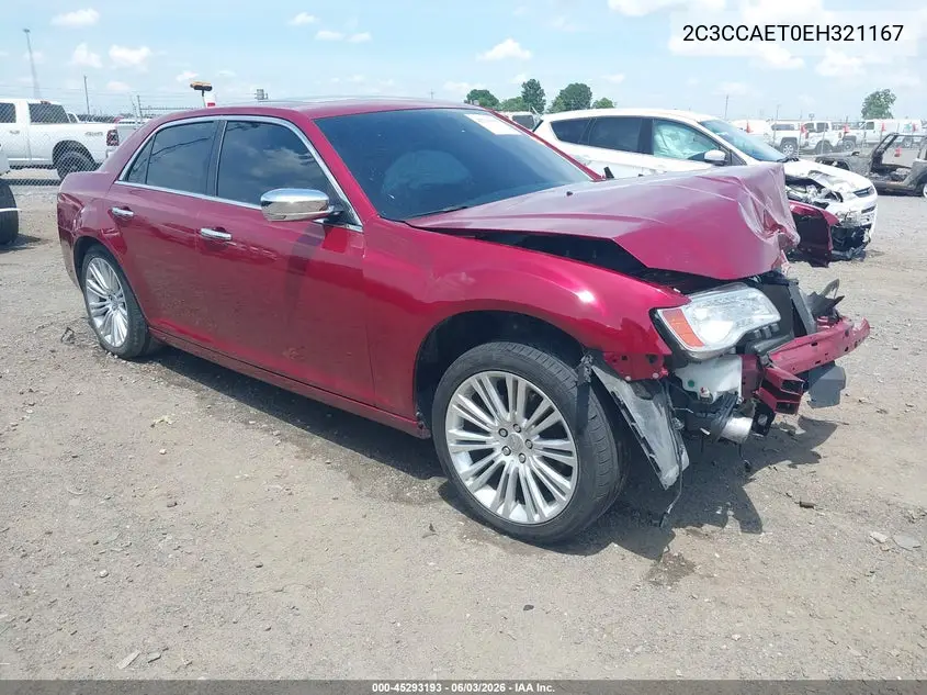 2014 Chrysler 300C VIN: 2C3CCAET0EH321167 Lot: 45293193
