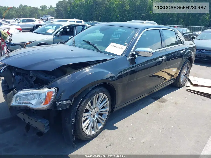 2014 Chrysler 300C VIN: 2C3CCAEG6EH230987 Lot: 45365538