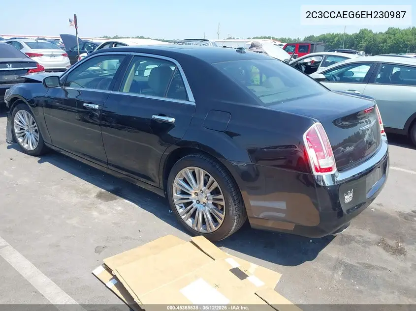 2014 Chrysler 300C VIN: 2C3CCAEG6EH230987 Lot: 45365538