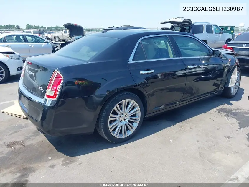 2014 Chrysler 300C VIN: 2C3CCAEG6EH230987 Lot: 45365538