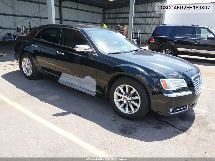 2014 Chrysler 300C VIN: 2C3CCAEG2EH189807 Lot: 45448646