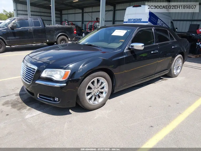 2014 Chrysler 300C VIN: 2C3CCAEG2EH189807 Lot: 45448646